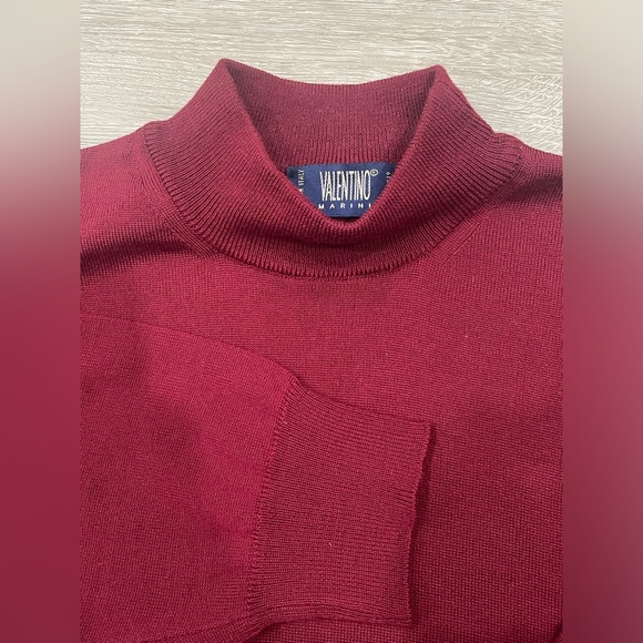 Valentino Marini Men’s Mid-Neck Long Sleeve Knit Size Medium - Picture 1 of 8